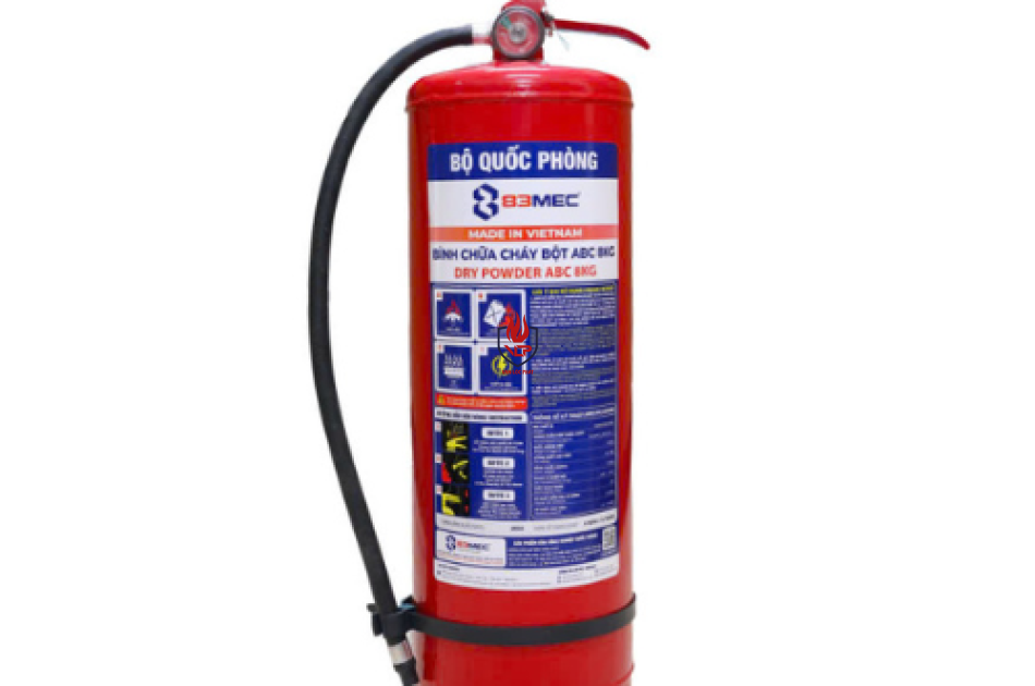 Bình bột chữa cháy 8kg của BQP